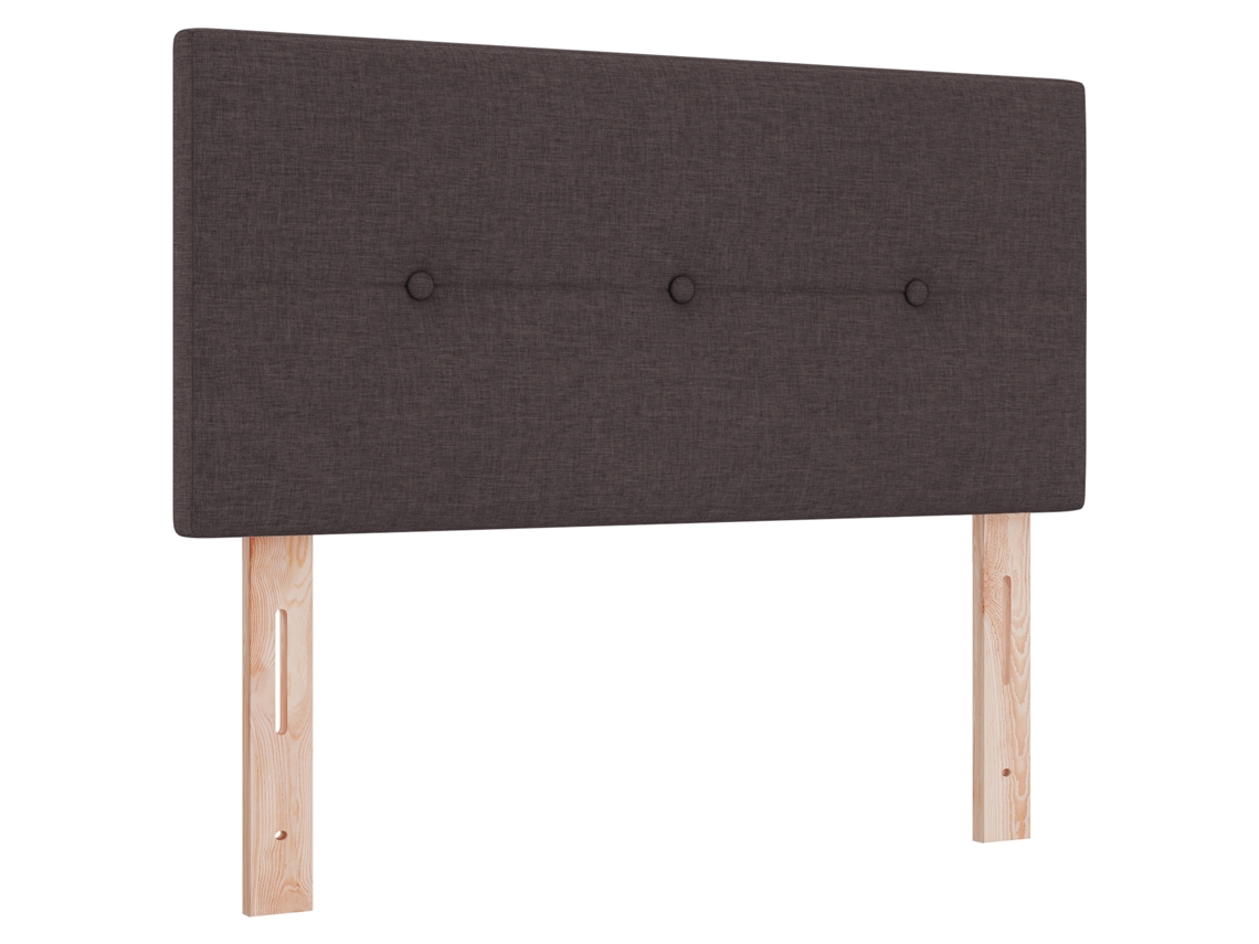 Conjunto 1 Cabeceira De Cama Estofada Vidaxl Castanho Tecido (100 Cm)