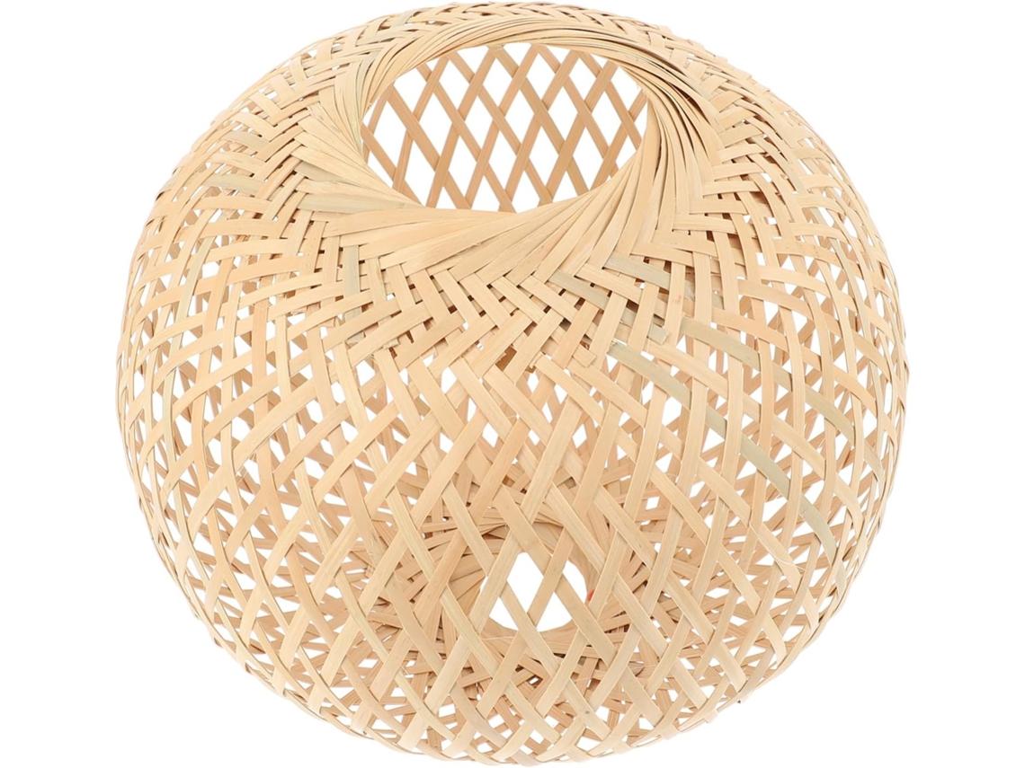 Luminária de Teto de Bambu em Tons Quentes para Sala de Estar. SFUSHOS