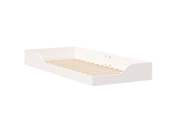 Conjunto 1 Cama De Plataforma Vidaxl Bege Madeira De Pinho Maciça (100 X 220 Cm)