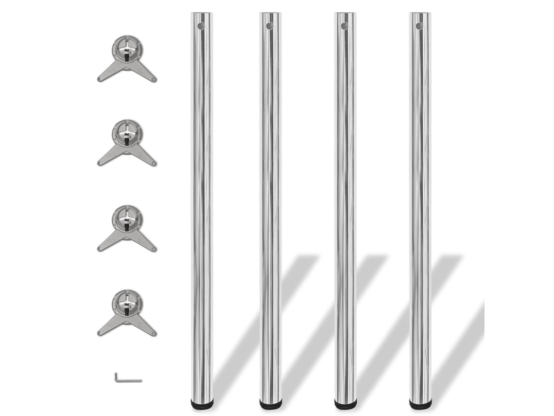 Table Leg, Table Legs Vidaxl Prateado Ferro (1100 Mm)