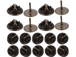 Conjunto de 50 alfinetes de cobre Villcase, compactos e leves, ideais para substituir alfinetes em broches e joias.