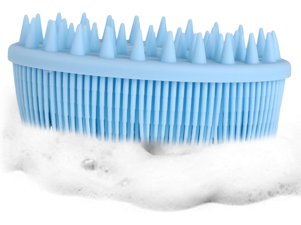 Lurelia Conjunto De 2 Escovas De Banho Para Bebé, Silicone Macio, Massagem Suave E Portátil, Rotina Spa Suave
