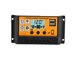 Regulador de Carga Solar PWM 12V/24V 20A com Doble USB para Painel Solar e Batería