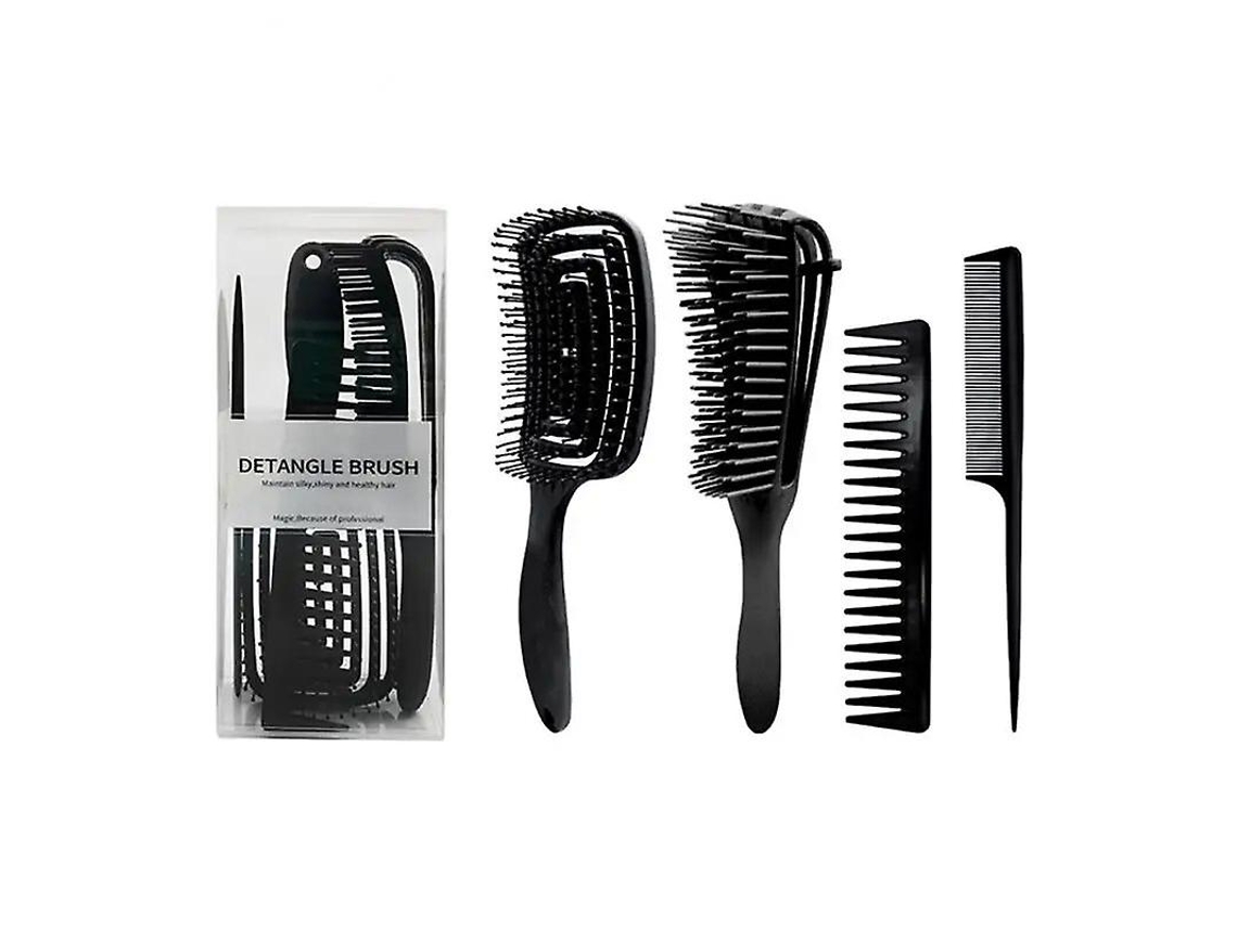 Conjunto De 4 Pentes De Cabelo, Lisos, Secos, Molhados, Cacheados, Massageadores, Ferramenta De Cabeleireiro Doméstico 15398 Jinyubo Store