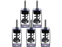 Conjunto de 5 Peças de Isoladores de Vibração para Montagem Suspensa no Teto com Amortecimento. CHARM