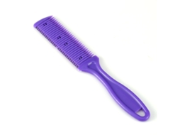 2026 lâmina de Corte Doble para Peluquería Y Hogar, Peine de Trimmer Slim, Roxo