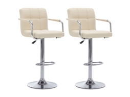 Bar Chair, Bar Chairs Vidaxl Creme Tecido (n/a)