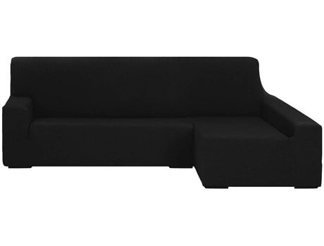 Capa Chaise Longue  Túnez Preto (Braço Direito Longo - 240 cm)
