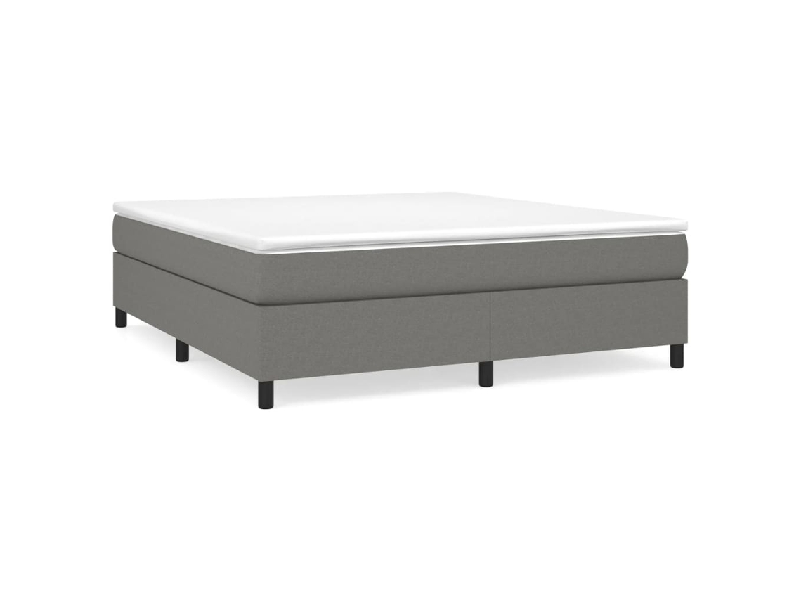 Cama com Molas/Colchão 180x200 Cm em Tecido Cinzento Escuro MAISON EXCLUSIVE