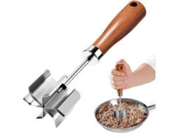 Moedor De Carne Em Aço Inoxidável, Triturador De Carne Com 6 Lâminas Curvas, Ferramenta Para Picar Carne Moída E Hambúrgueres