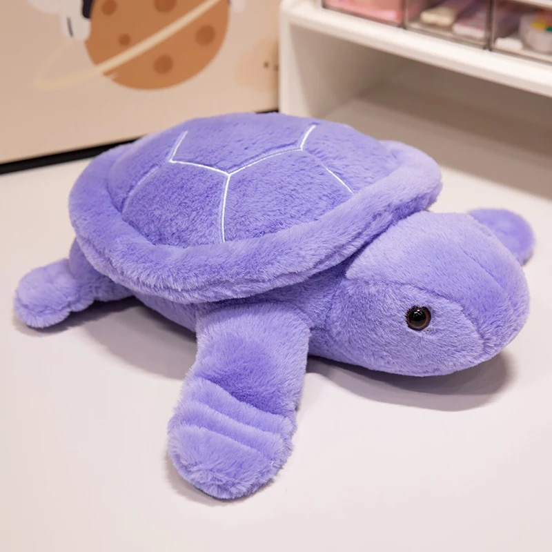 (roxo, 35 Cm) Pelúcia De Tartaruga De Desenho Animado Realista E Fofa