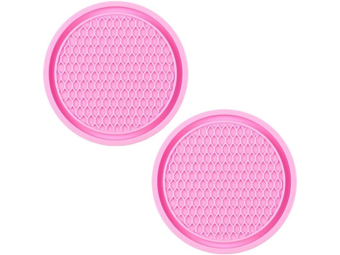 Posavasos de Carro Nova Line em PVC Rosa