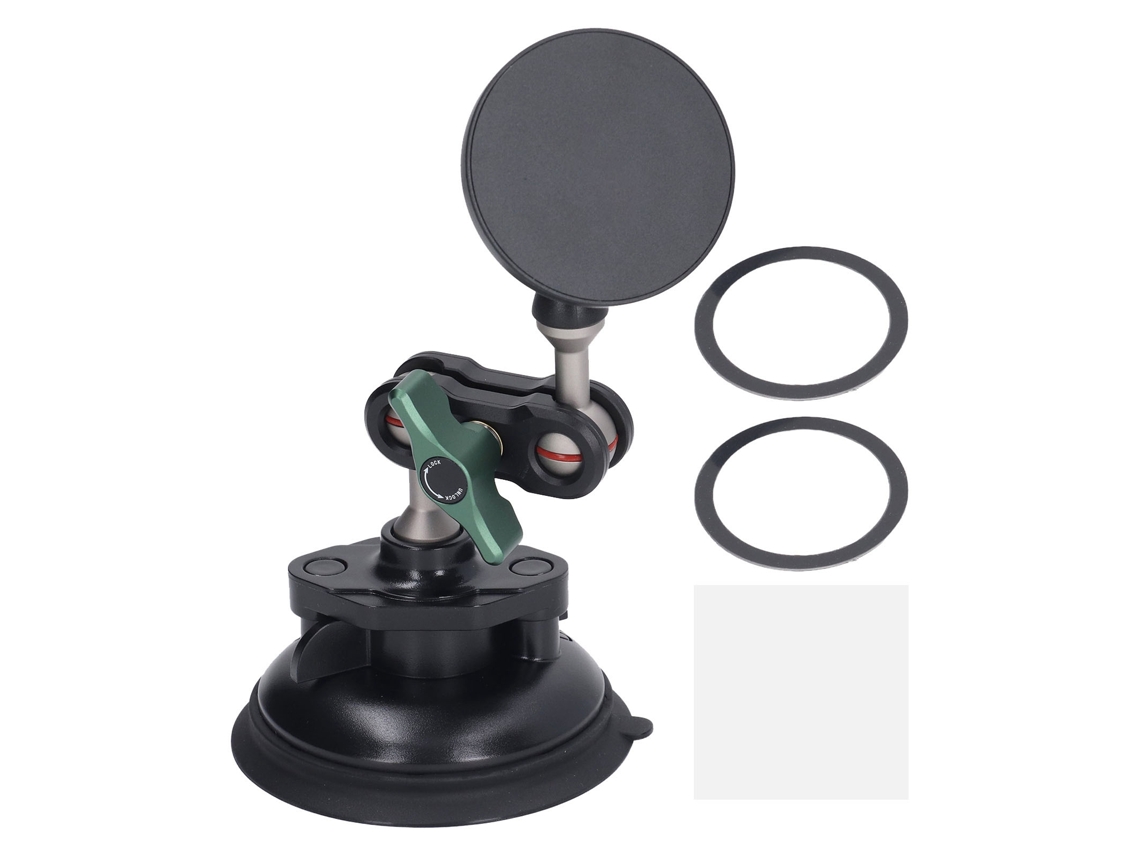 Magnetic Phone Holder 360 Degree Rotation Aluminum Alloy Car Dash Mount Phone Support Bracket LAXISCREED