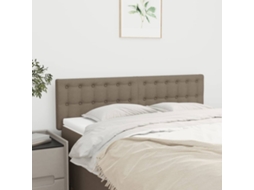 Vidaxl Cabeceiras Cinzento-acastanhado 144x5x78/88 Cm Tecido