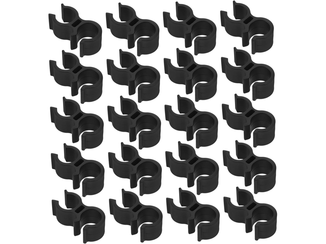 Conjunto De 20 Suportes Plástico Preto Para Chuveiro, Ideais Para Cadeiras De Banho Instalação Simples E Fácil