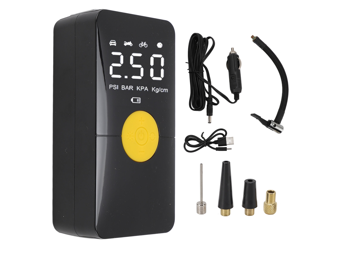 Inflador de Pneus Portátil Sem Fio 150psi 4000mAh, Compressor de Ar com Bateria Li-ion | S/MARCA