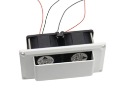 Exaustor universal para caravanas, 12 V DC, interno, branco, Slowmoose White