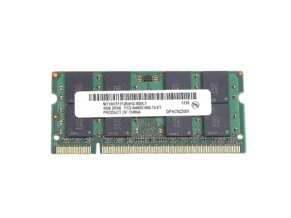 Memória Ram Ddr2 4gb 800mhz Pc2 6400s 200 Pins Sodimm Para Notebook 1.8v