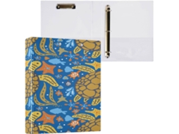 Pasta de Três Argolas, 1/2 Polegada com Bolsos, Pacote Meia para Tamanho Carta (27,9 X 21,6 Cm), Capa (2,5 Cm)