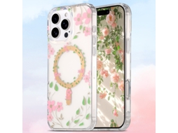 Capa Para Iphone 17 Pro Max Híbrido Transparente Rosa Czhhmart