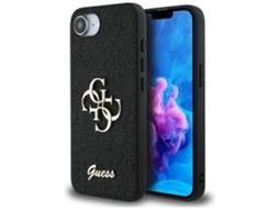 Guess Case Fixo Glitter Grande 4g Para Iphone 16e Capa De Tpu Alta Proteção