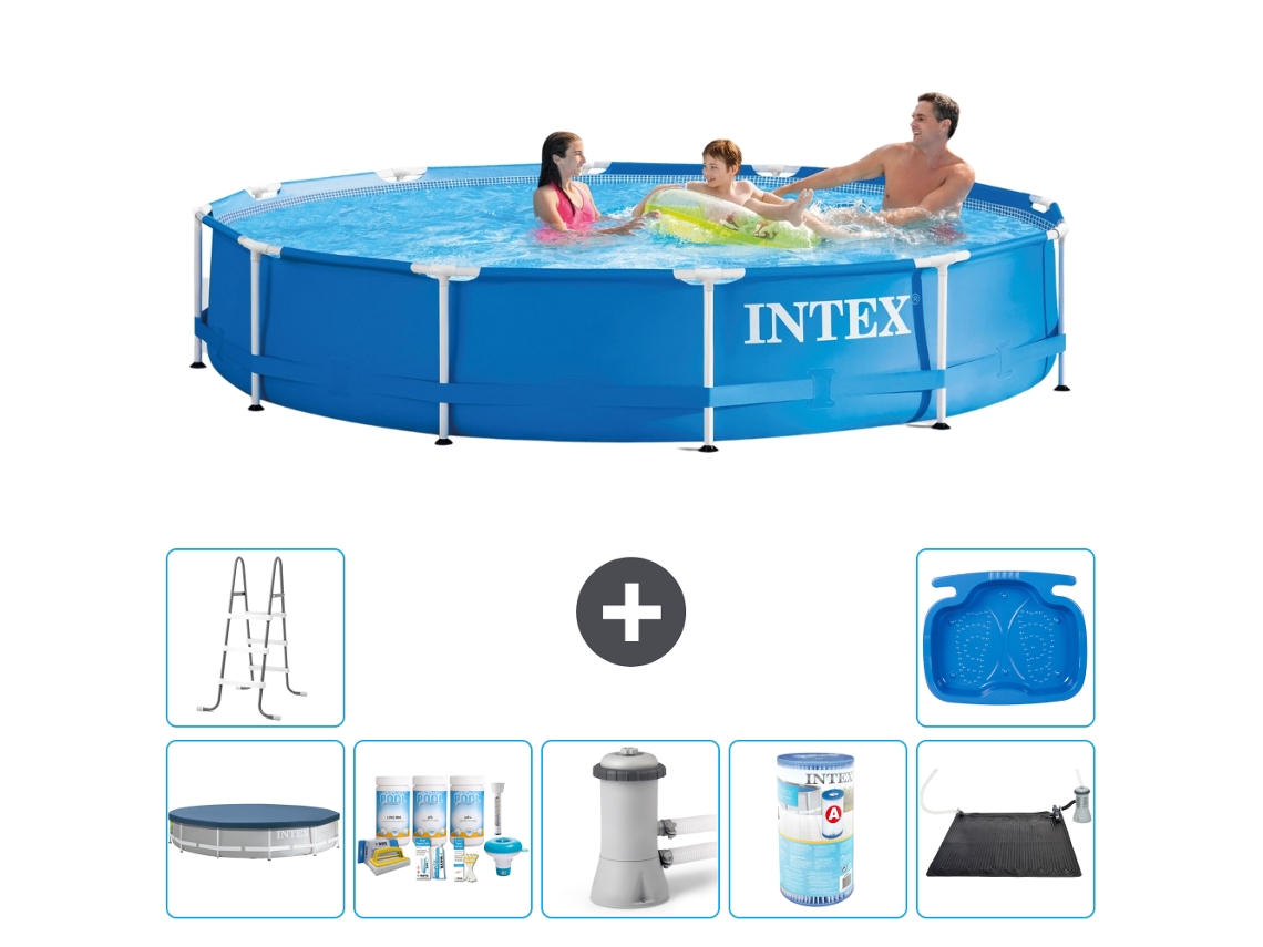 Intex Piscina Com Estrutura Redonda - 366x76 Cm - 8-peças S31559