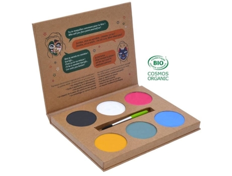Paleta De Maquiagem - Grim All - Uau - 6 Cores - Branco