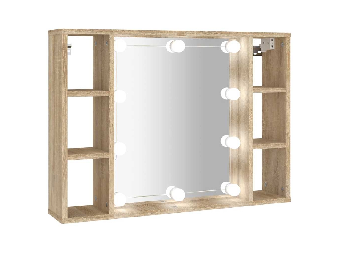 Mirror Cabinet, Mirror Cabinets Vidaxl Marrom Madeira Processada (n/a)