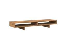 Monitor Stand, Monitor Stands Vidaxl Marrom Madeira Processada (100 X 27 X 15 Cm)