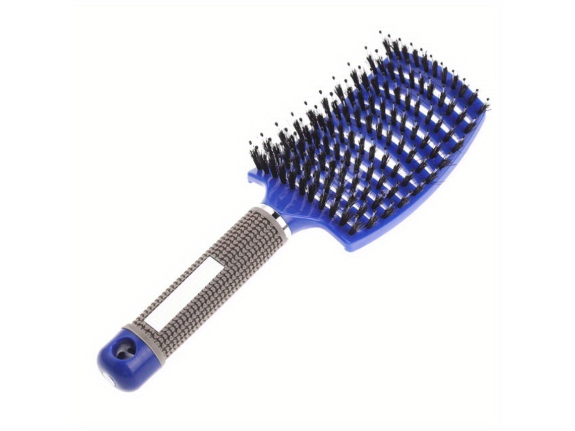 Pacote com 1 Pente Massageador Mágico para Couro Cabeludo Feminino Ferramenta para Modelar o Cabelo MDUG (azul Escuro)