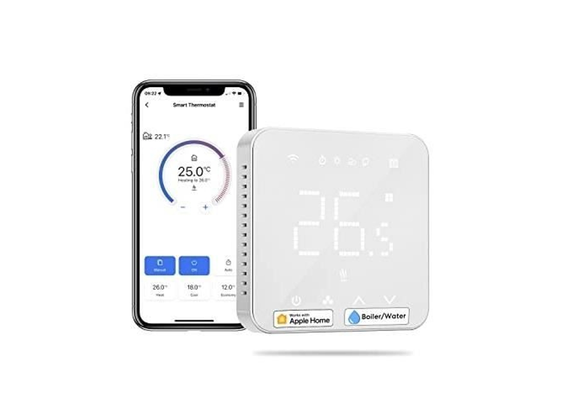 Termóstato Ligado Termóstato Wifi para Caldeira Aquecimento Subterrâneo MEROSS