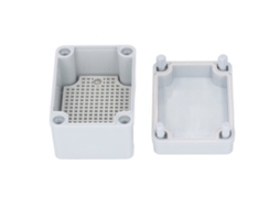 Caixa De Emenda Com Placa Abs Ip67 Diy Cinza