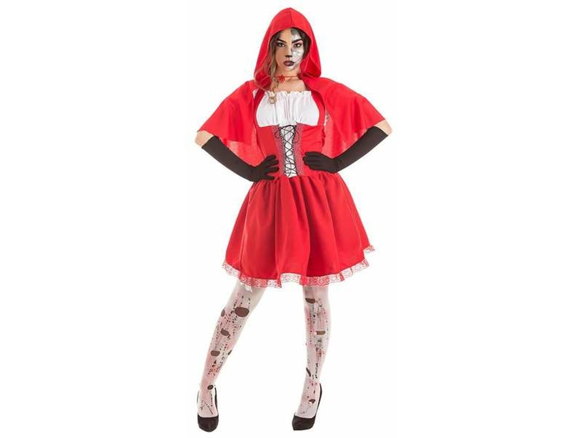 Fantasia para Adultos Halloween Capuchinho Vermelho 3 Peças