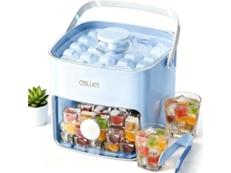 Máquina de Gelo com 48 Compartimentos, Equipada com Tampa de Botão, Feita de Materiais Próprios para Contato com Alimentos. PANOONA