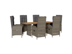 Garden Dining Set, Garden Dining Sets Vidaxl Cinzeto Rattan / Vime (n/a)