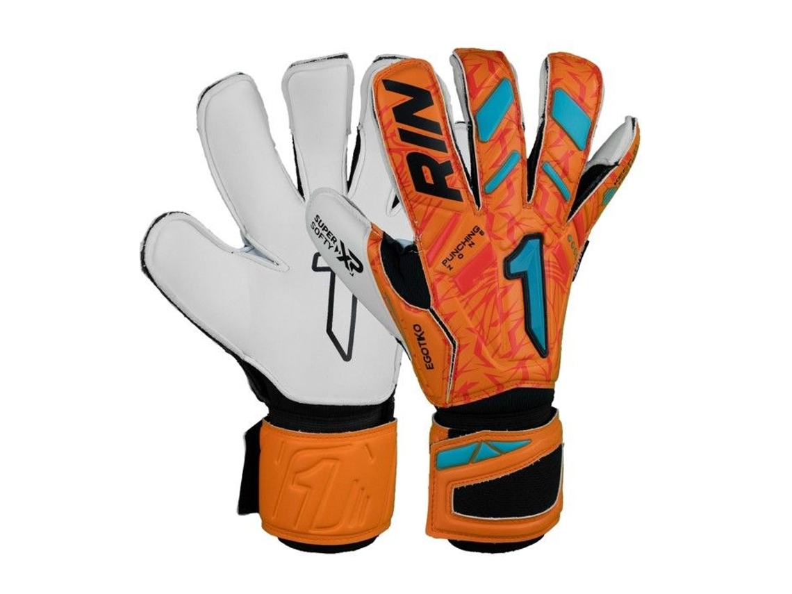 Luvas De Goleiro Rinat Egotiko Vengador Prime Laranja Respirável Não Impermeável