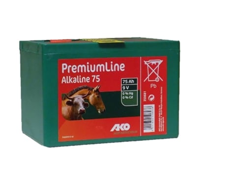 Pila Alcalina AKO Premium Line para Pastor Eléctrico 75 Ah 9V