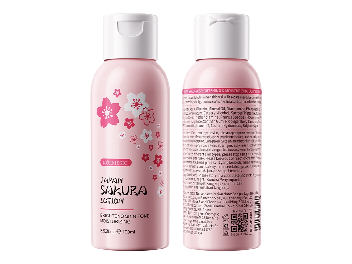 Loção Hidratante Clareadora Sakura 100ml