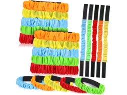 Nolitoy 20 Unidades De Faixas Elásticas Nylon Para Corrida Três Pernas, Adultos E Crianças, Fáceis Limpar Com