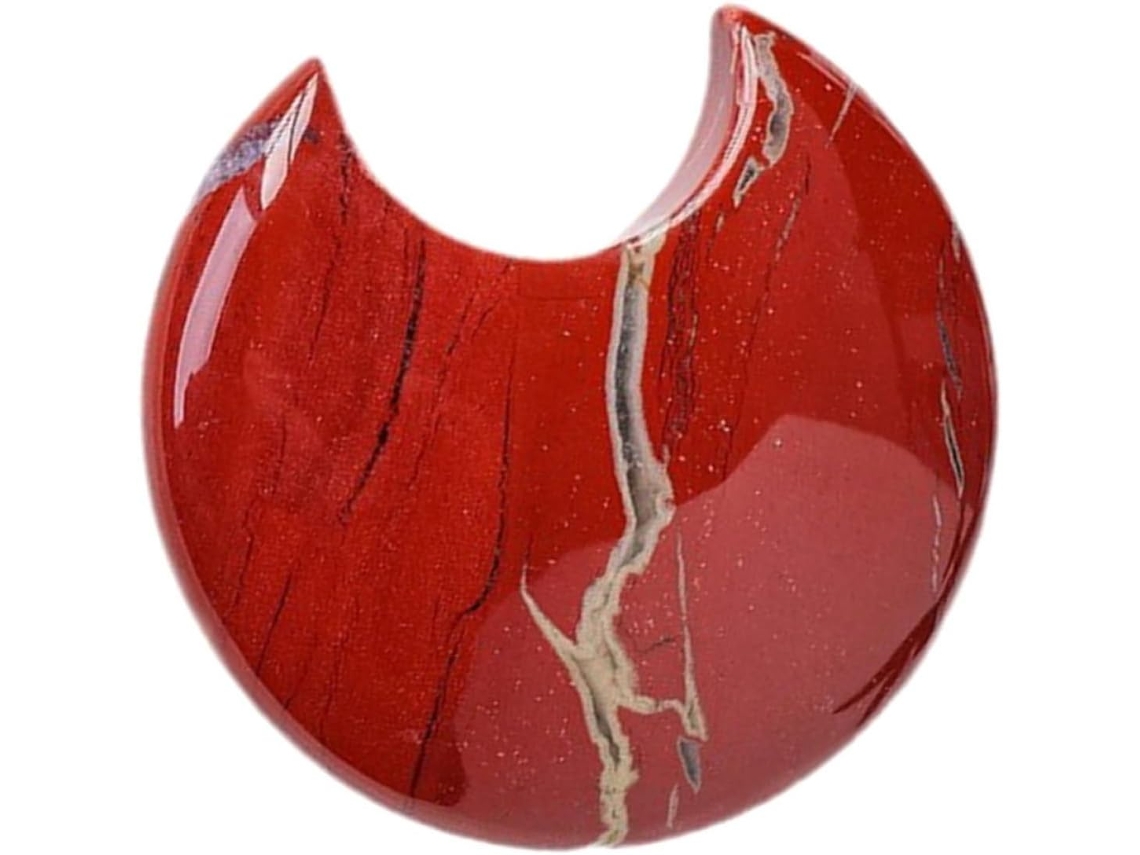 Enfeite De Lua De Cristal Vermelho, Decoração Decorativa