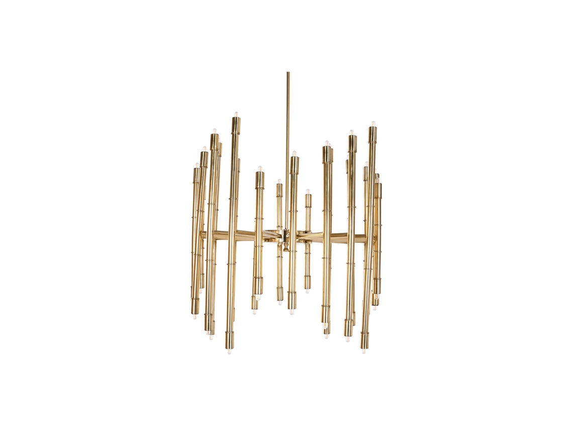 Luminária de Teto em Aço Patinado Brilhante 74x74x158cm ALEXANDRA HOUSE LIVING