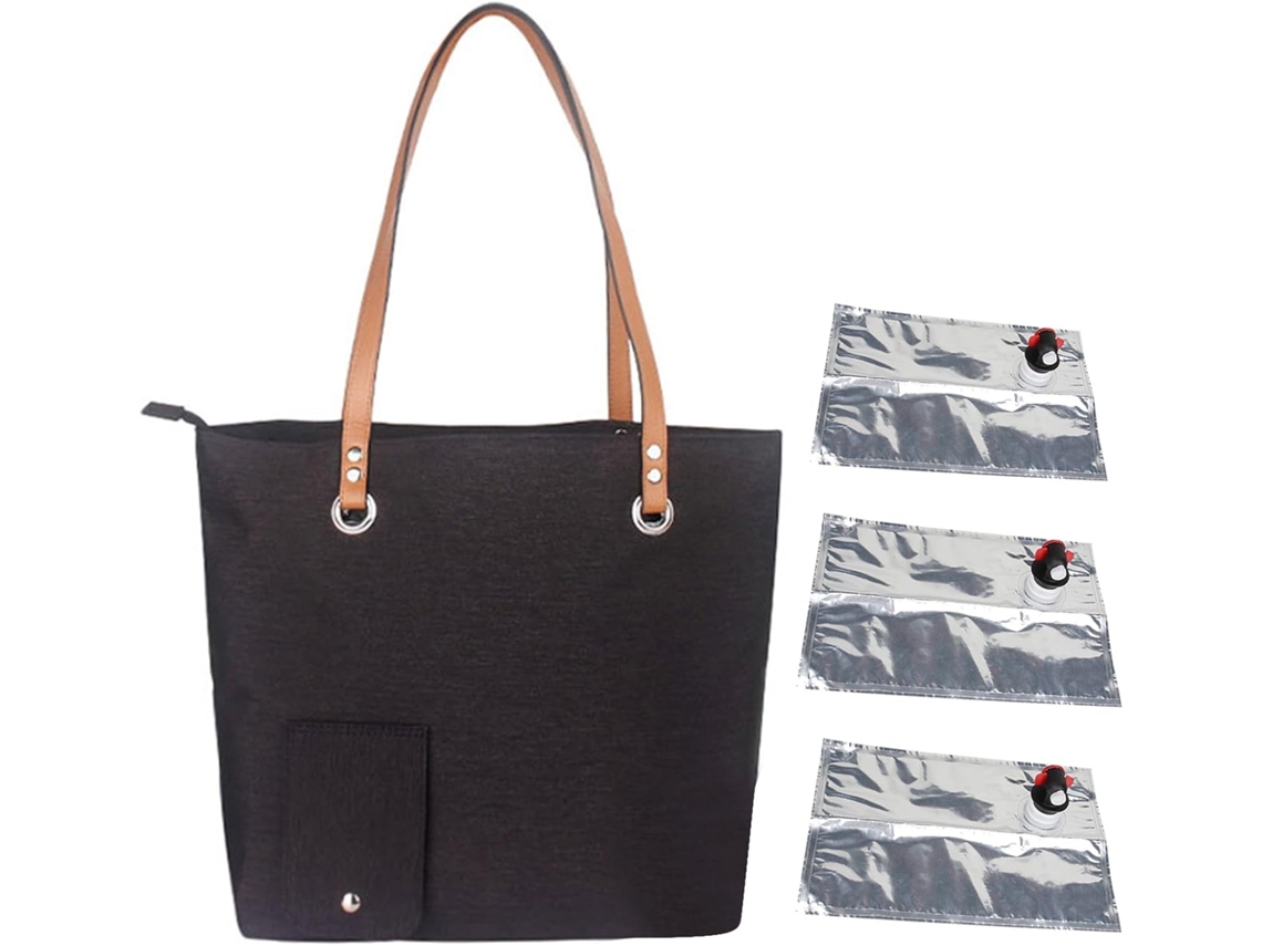 Bolsa Térmica para Vinho Ideal Garrafas Grandes, Bebidas e Outras Ocasiões, com Compartimento Oculto CHABERLU