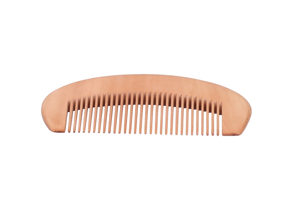 Kit De Cuidado Com Bigode E Barba Pincel Oval E Pente De Massagem Em Madeira Vante
