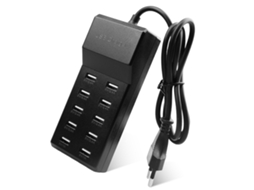 Carregador Usb 50w 10 Portas, Hub Multifunções