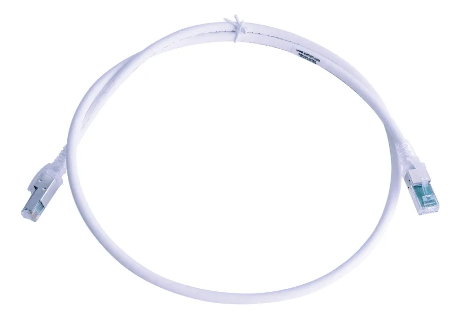 Patch Cord Z-max Cat6a S/ftp Cm/ls0h 3 Pés Branco Zm6a-s03-02bvayotoy