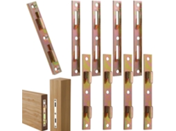 Conjunto De 4 Pares Fixadores Para Grades Cama, Suportes De Metal Galvanizado Anticorrosivo, Design De Encaixe Seguro