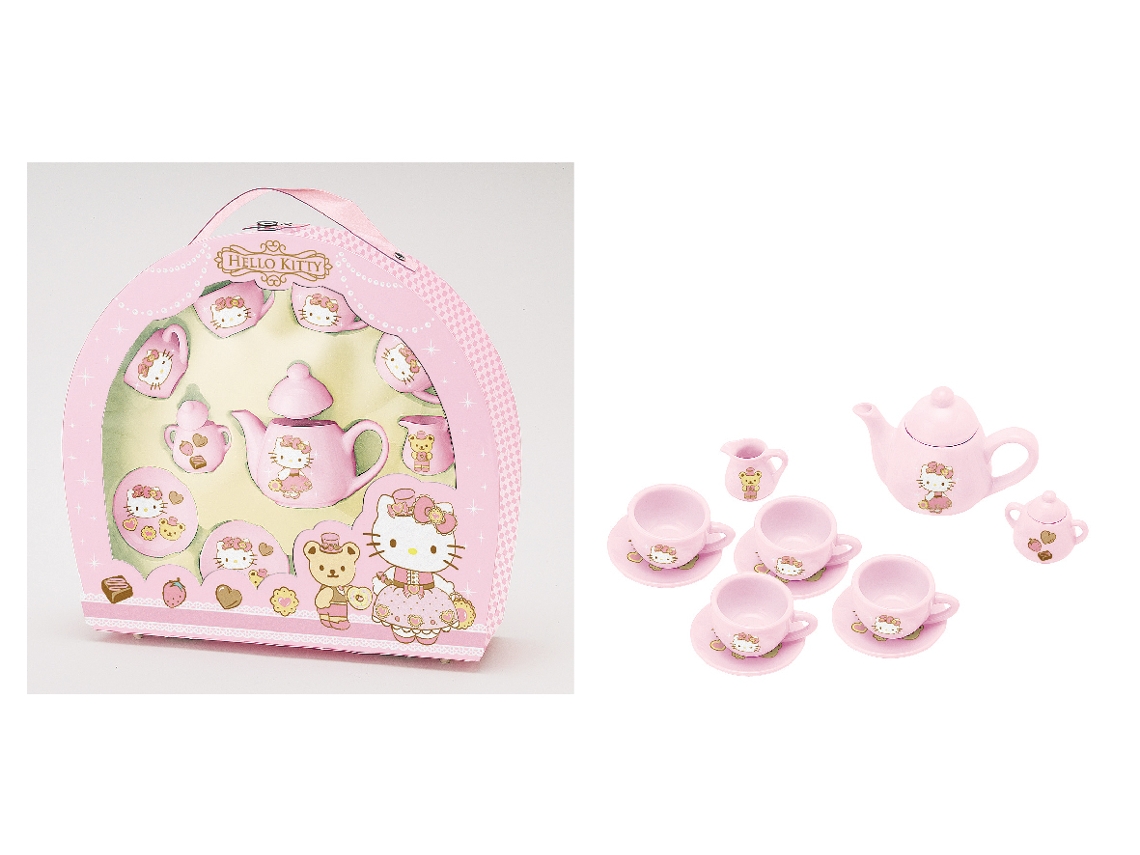 Conjunto De Chá Em Cerâmica Hello Kitty Castle