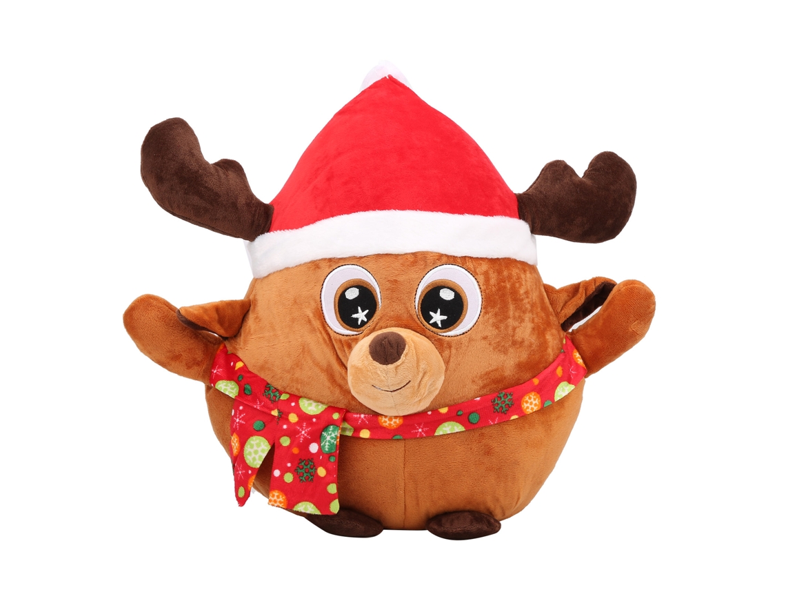 Laxiscreed Boneco De Natal De 40cm Com Rena De Pelúcia Para Decorações, Enfeites E Presentes Natalícios