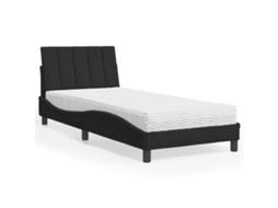 Vidaxl Cama Com Colchão Hanko 80x200 Cm Veludo Preto