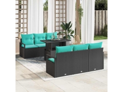 Vidaxl Conjunto De Sofá De Jardim 7 Unid. 6-número De Lugares